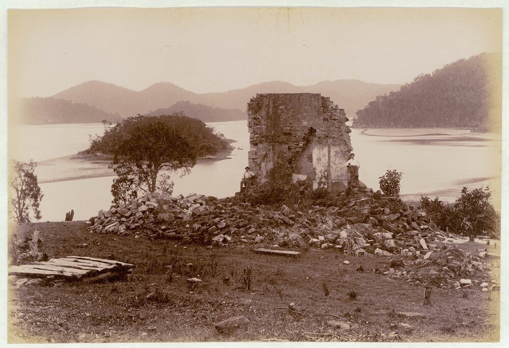  Ruins, Peats Ferry, Hawkesbury River, c.1900