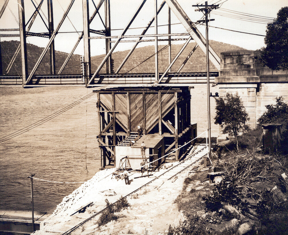 Hawkesbury River Bridge Construction 1940