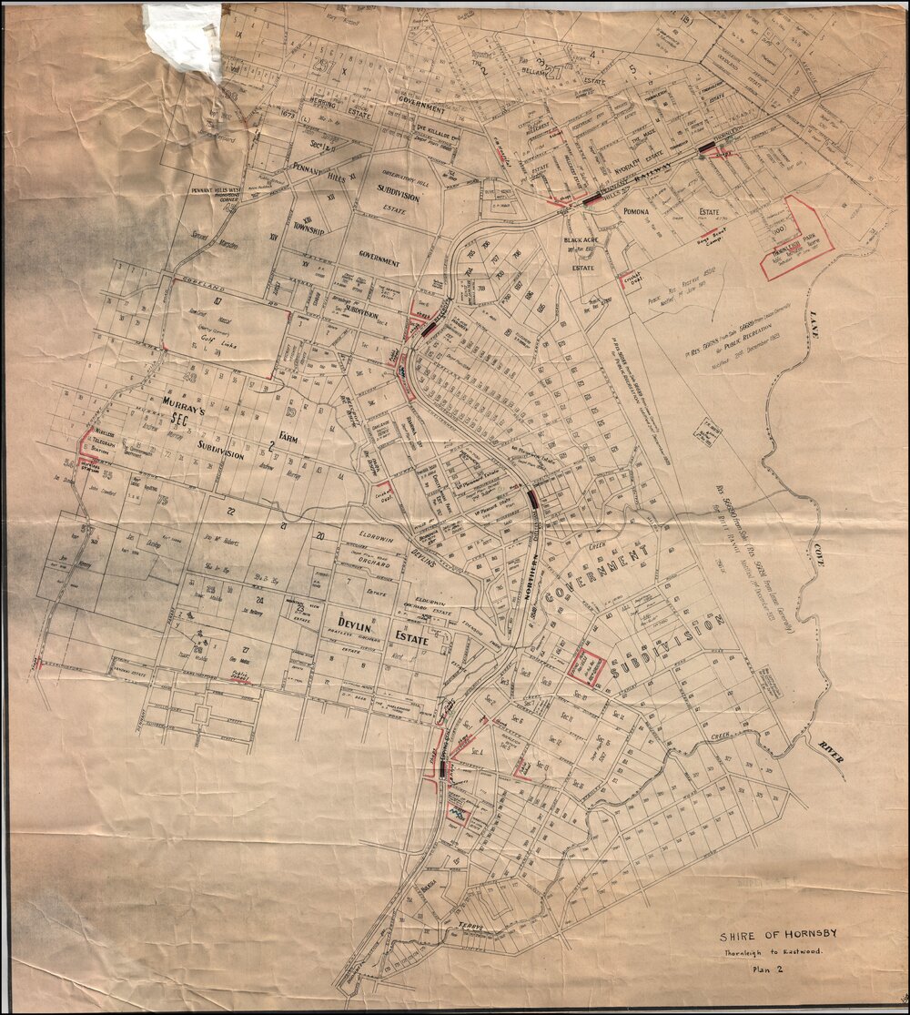 Thornleigh to Eastwood - Plan 2, c.1924