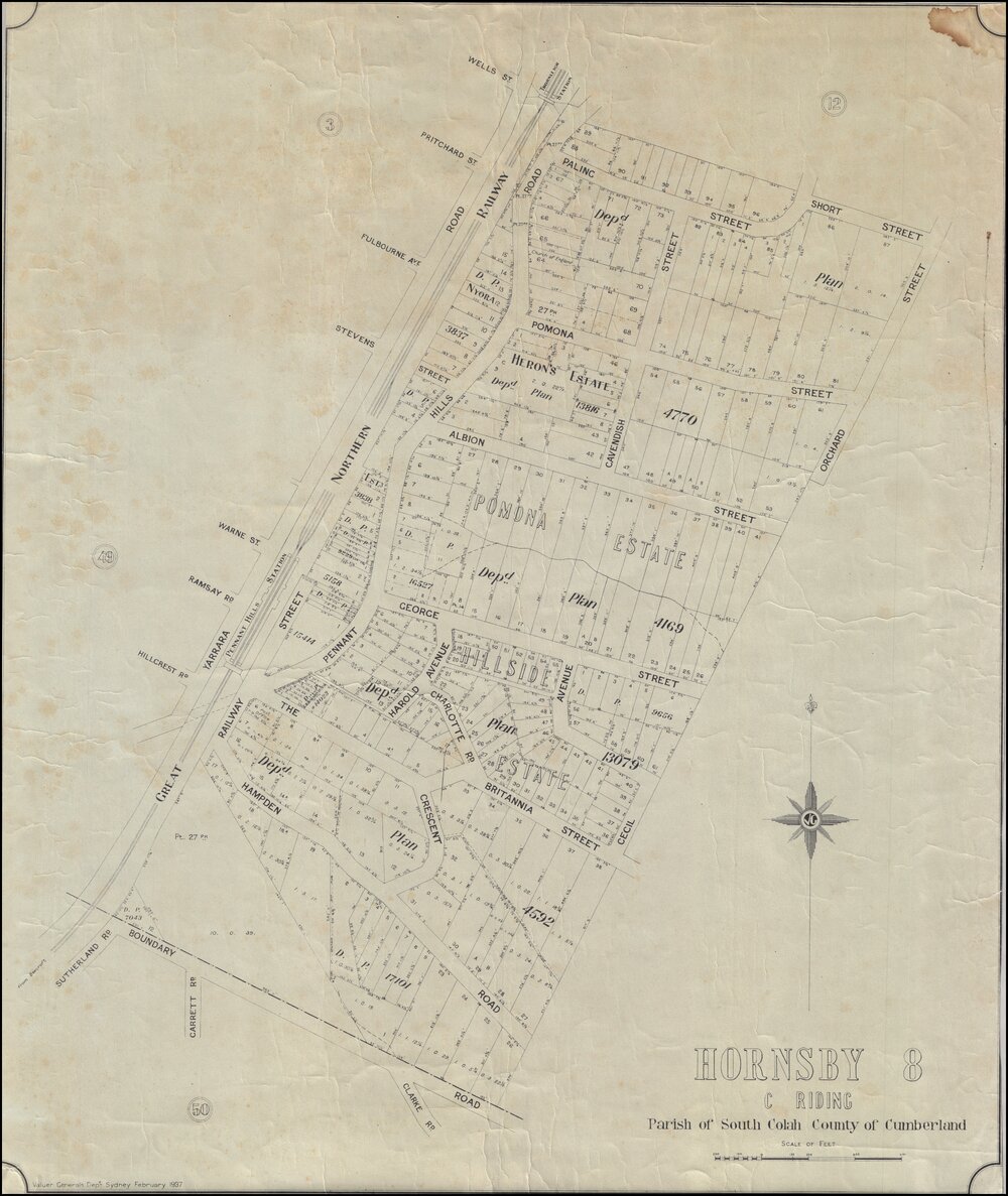 Estate Maps - Hornsby 8, C Riding (Pennant Hills), 1937