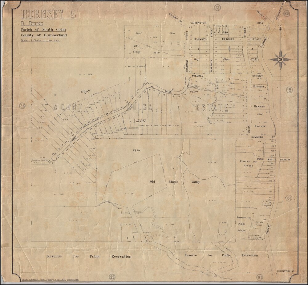 Estate Maps - Hornsby 5, B Riding (Hornsby), 1936