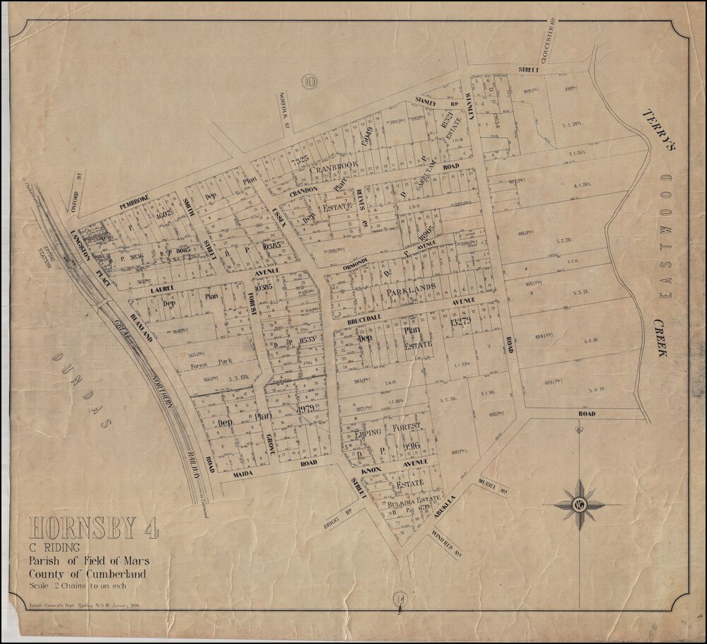 Estate Maps - Hornsby 4, C Riding (Epping), 1936