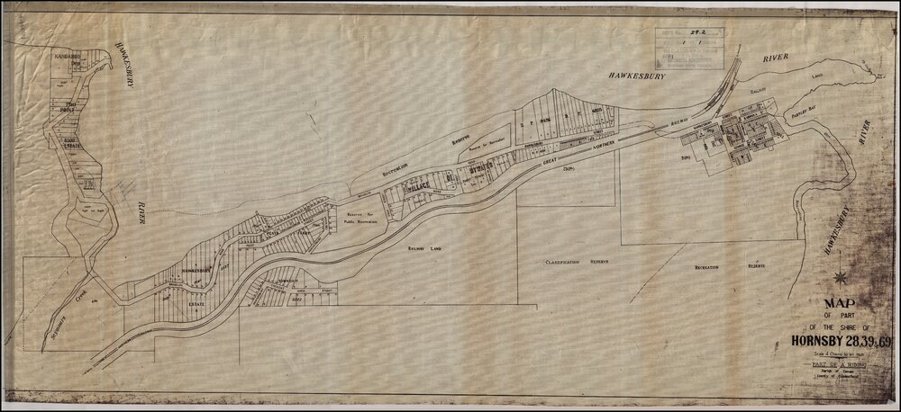 Estate Maps - Hornsby 28, 39 and 69, A Riding (Brooklyn)