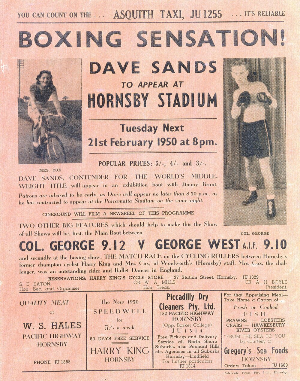 Boxing at the Pacific Cabaret, Hornsby