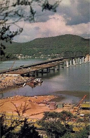 Hawkesbury River twin bridge F3 construction