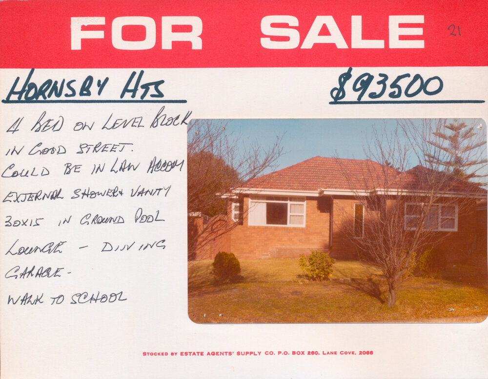 Real Estate Advertisement - Hornsby Heights
