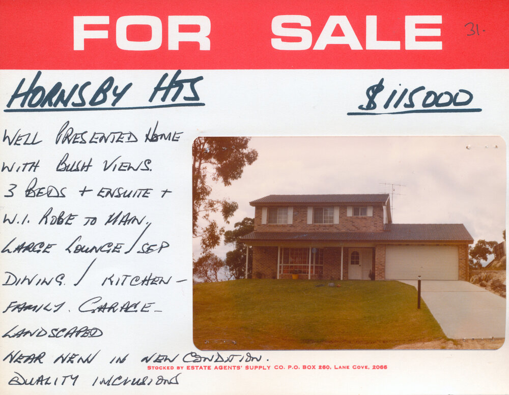 Real Estate Advertisement - Hornsby Heights