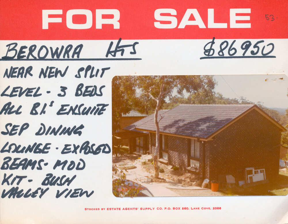 Real Estate Advertisement - Berowra