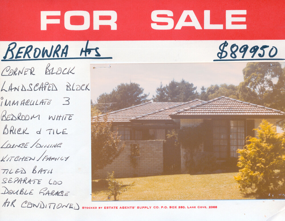 Real Estate Advertisement - Berowra