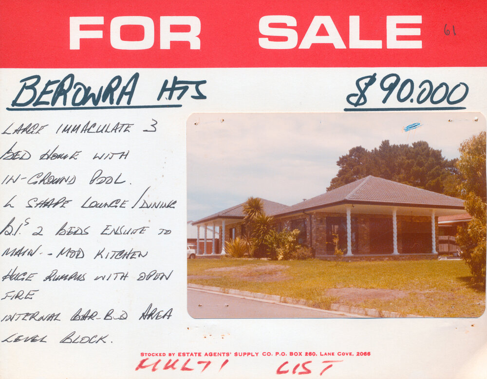 Real Estate Advertisement - Berowra