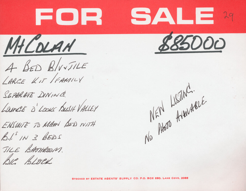 Real Estate Advertisement - Mount Colah