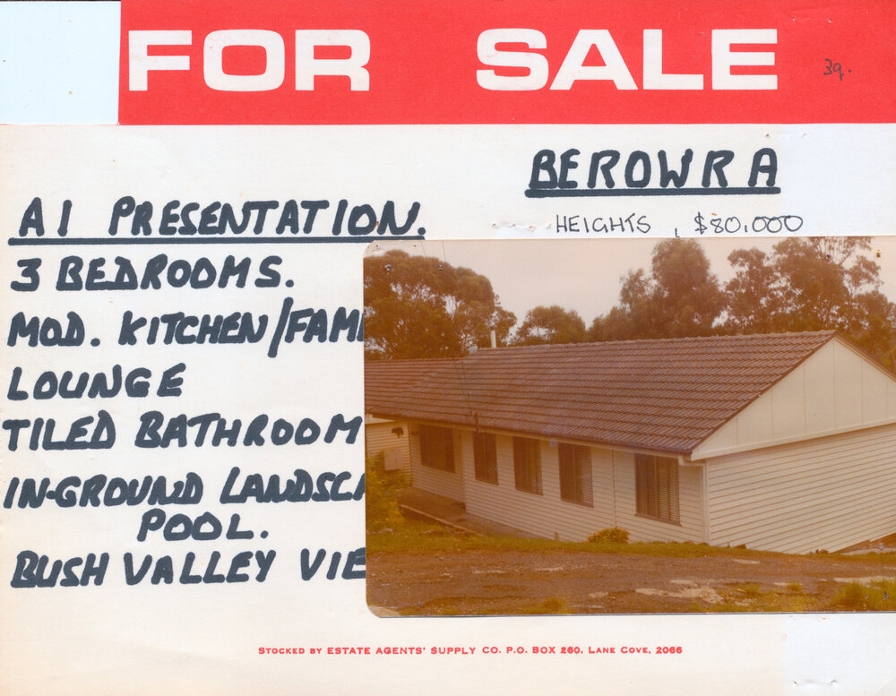 Real Estate Advertisement - Berowra