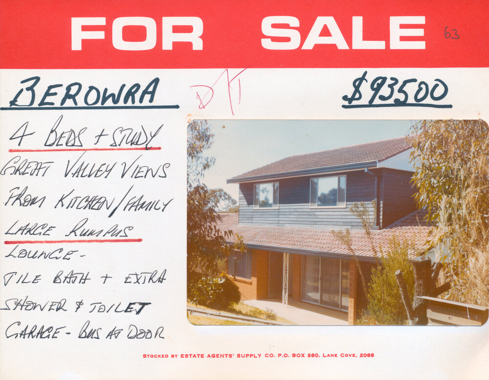 Real Estate Advertisement - Berowra