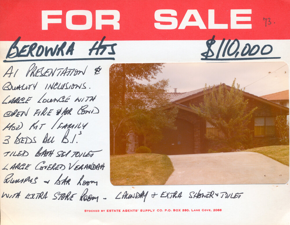 Real Estate Advertisement - Berowra Heights