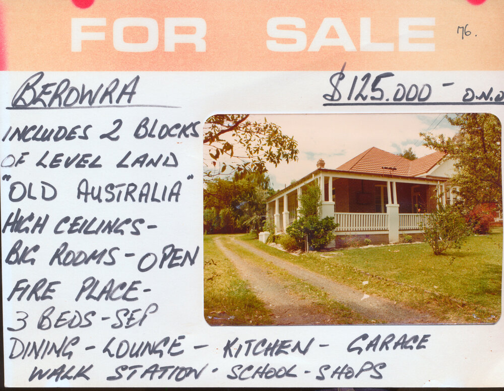 Real Estate Advertisement - Berowra