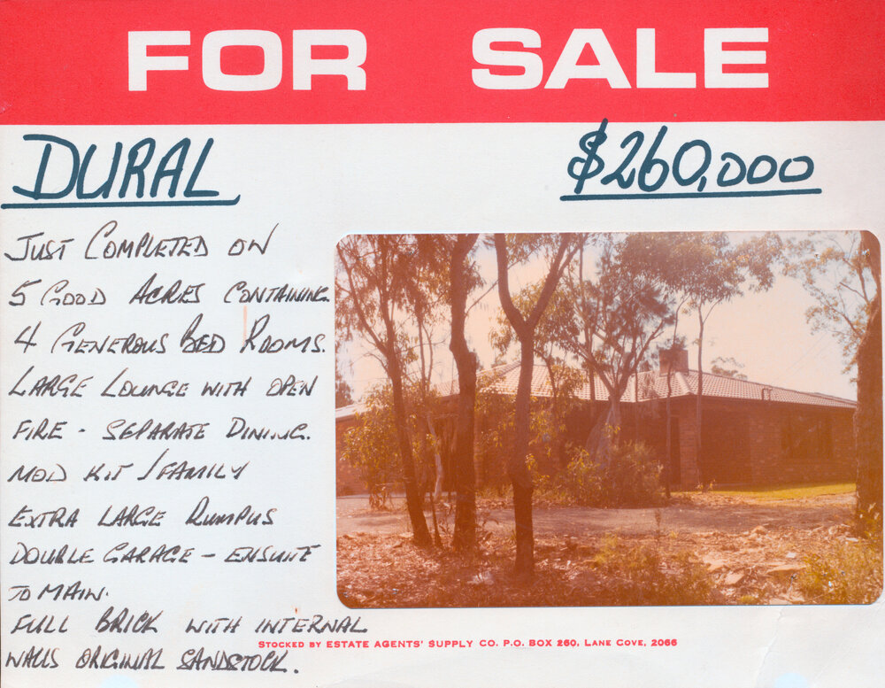 Real Estate Advertisement - Dural