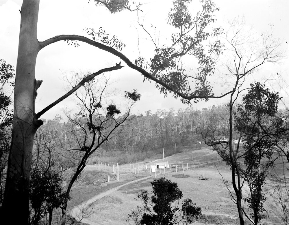 Radio astronomy field station in Old Mans Valley, Hornsby, 1952