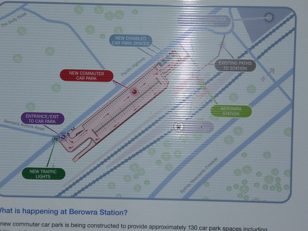 Construction of the Berowra Railway Commuter car park