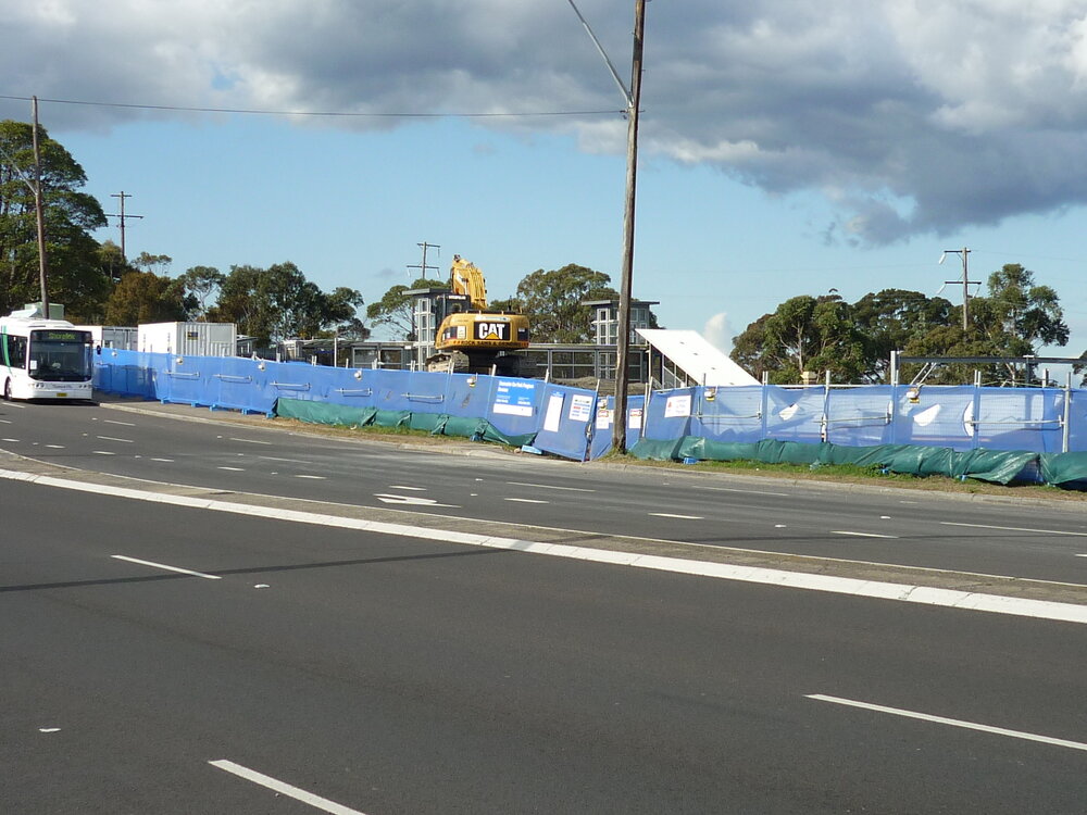 Construction of the Berowra Railway Station commuter car park
