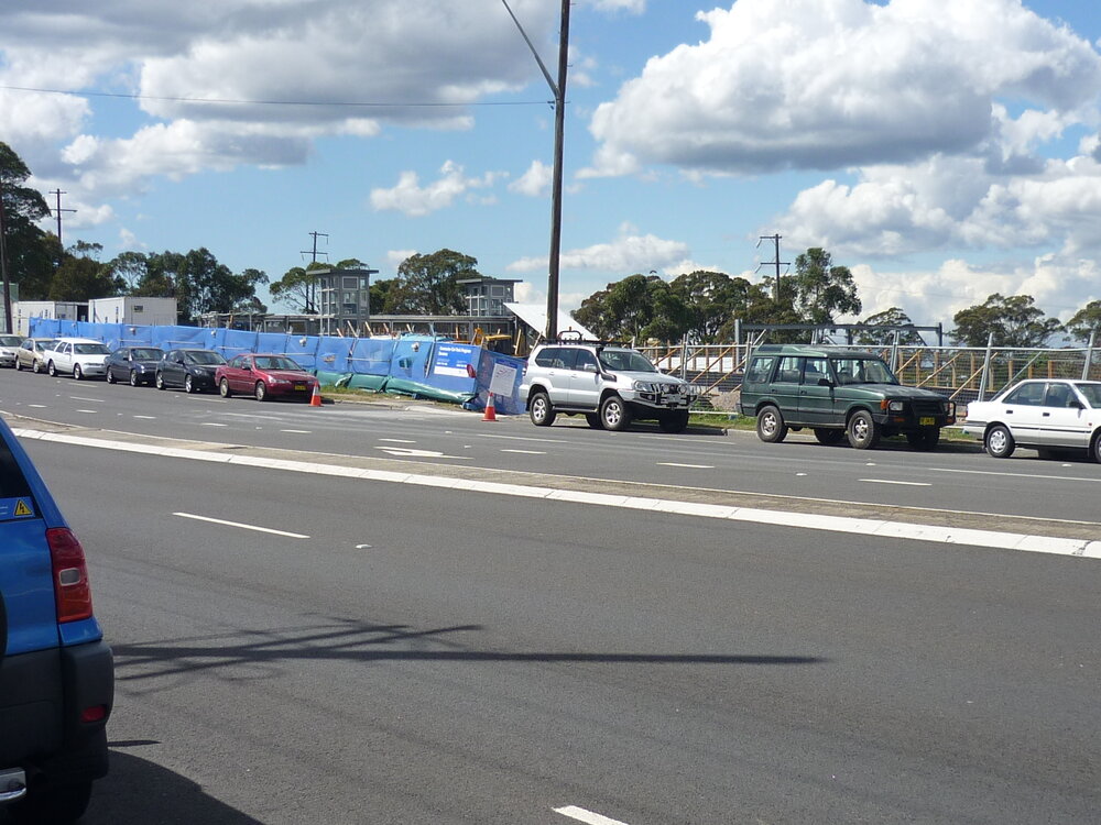 Construction of the Berowra Railway Station commuter car park