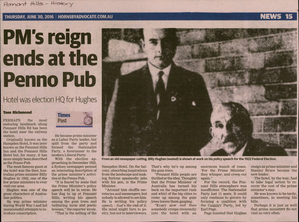 Pennant Hills History