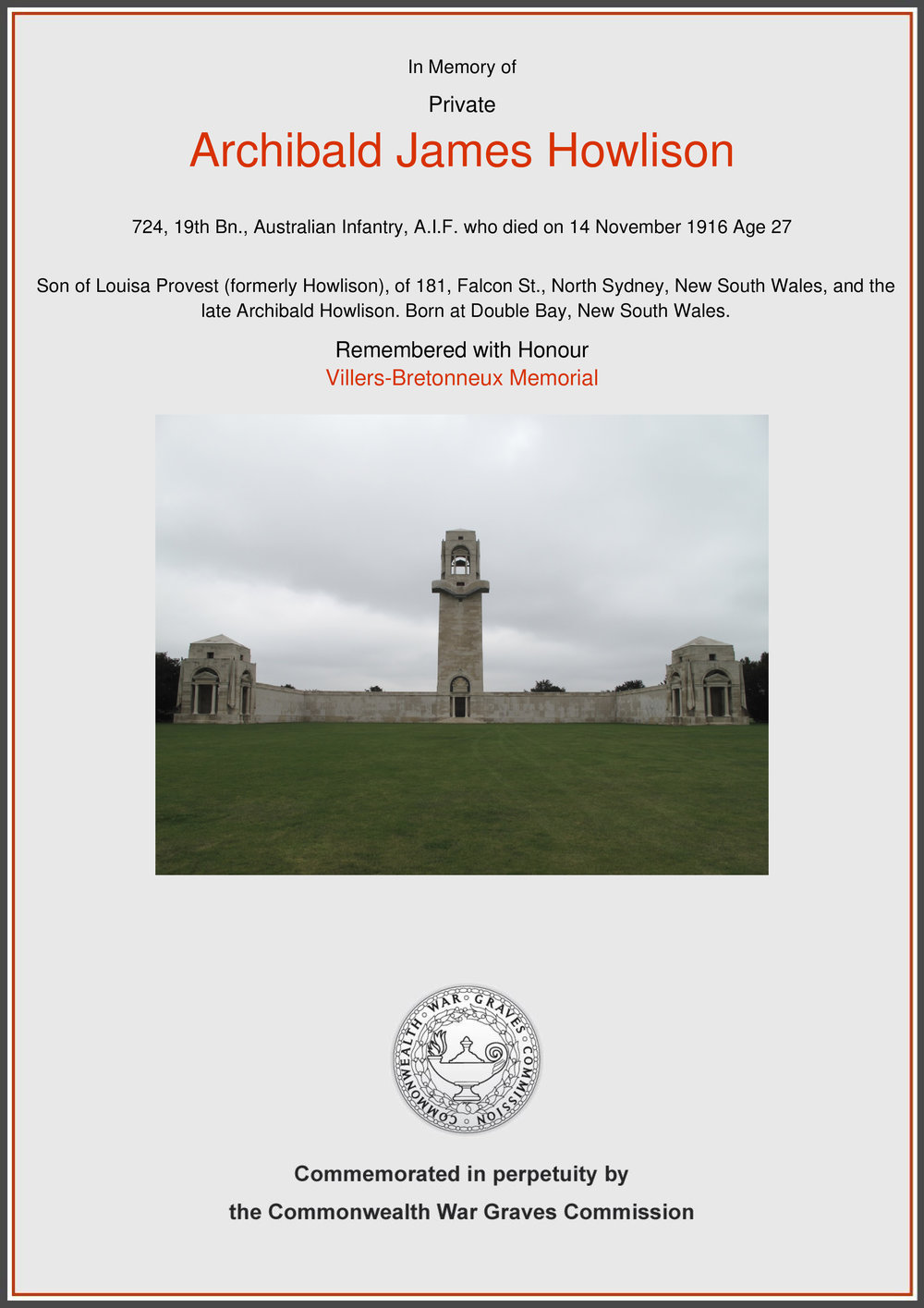 Archibald James Howlison