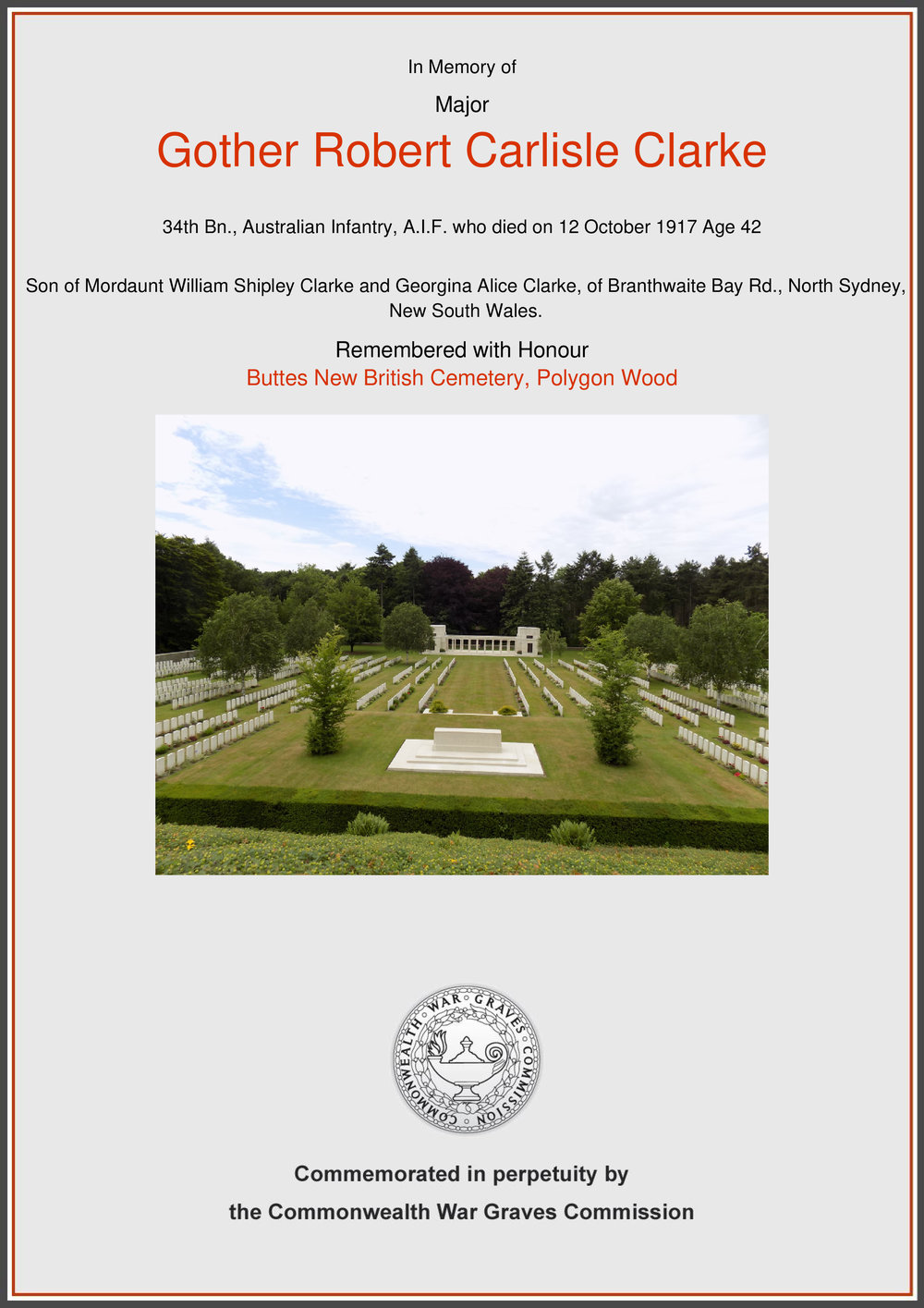 Gother Robert Carlisle Clarke