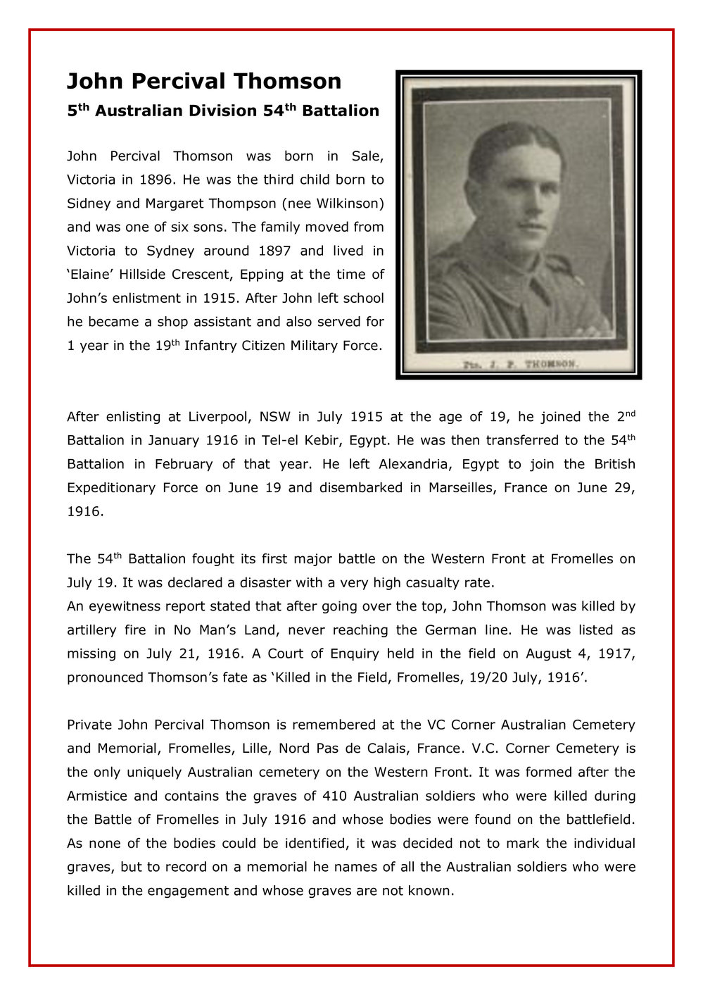 John Percival Thomson