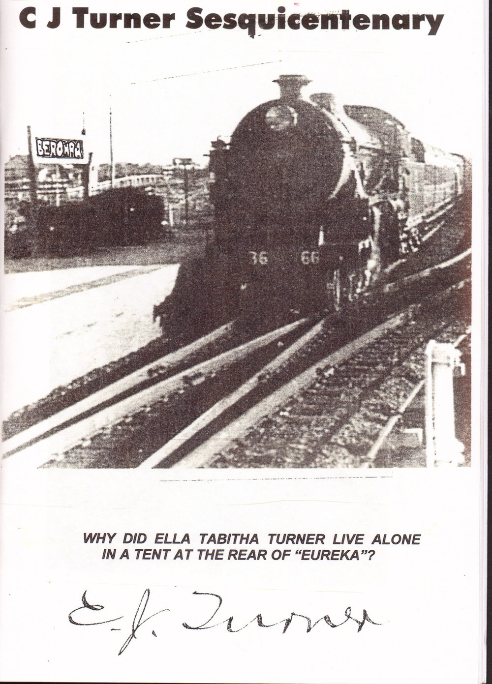 Berowra History C J Turner Sesquicentenary