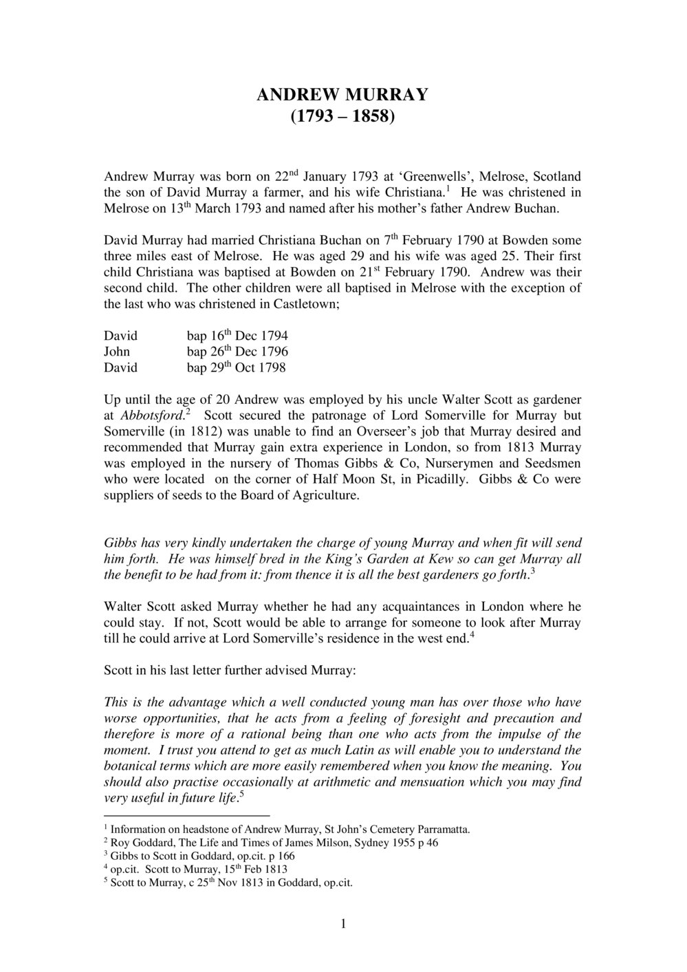 A life of Andrew Murray