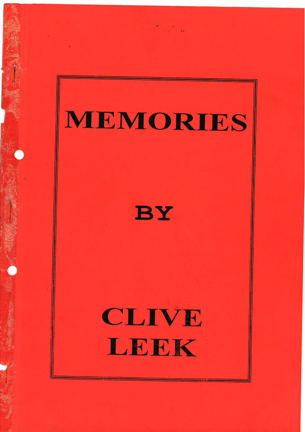 Memories by Clive Leek of Waitara