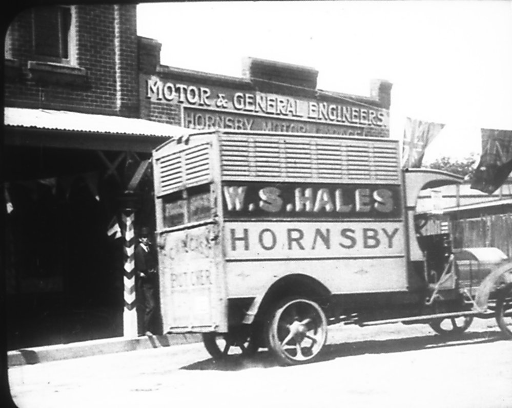 Hales' Butchery van, Peats Ferry Road, Hornsby