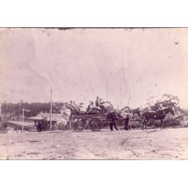 Carriage to Berowra Waters from Berowra Railway Station, c.1920