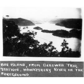 Bar Island from Berowra Trig Station, c. 1930