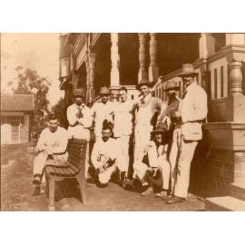 Painters outside of St Kilda Hospital, Hornsby (Pakenham), c. 1925