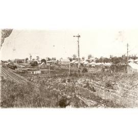 Hornsby, looking towards Jersey Street, showing Somerville Produce Store and Railway Station, c. 1902
