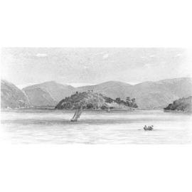Bar Island, Hawkesbury River (watercolour painting), c. 1869