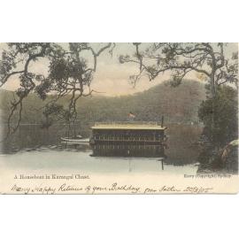 Houseboat in Ku-ring-gai Chase, c.1905