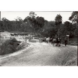 Old Beecroft Road at Devlins Creek Crossing, Cheltenham, c.1910