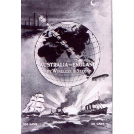 Advertisement for commencement of Australia-England radio service