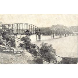 First Hawkesbury River Railway Bridge [postcard]