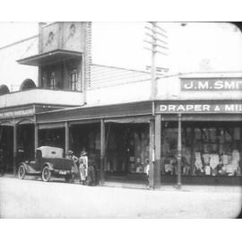 J M Smith's drapery shop, corner of Coronation Street and Peats Ferry Road, Hornsby