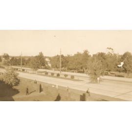 Pacific Highway in front of the Council Chambers, Hornsby