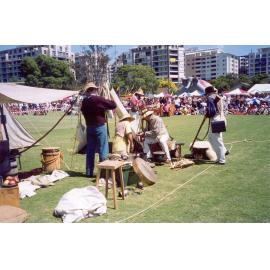 Centenary re-enactment at Waitara Park