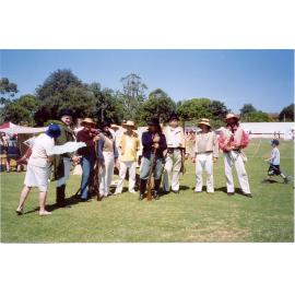 Centenary re-enactment at Waitara Park