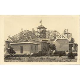 Postcard of Mt Wilga under construction, c. 1914