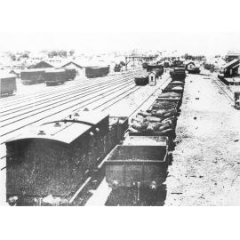 Hornsby goods yard, c. 1900