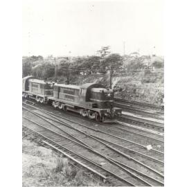 Train approaching Hornsby