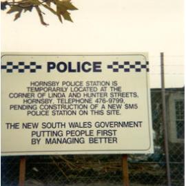Old Hornsby Police Station at the time of demolition