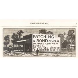 Patching and Bond's store, Hornsby, c. 1890